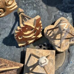 Stamps made from gourds